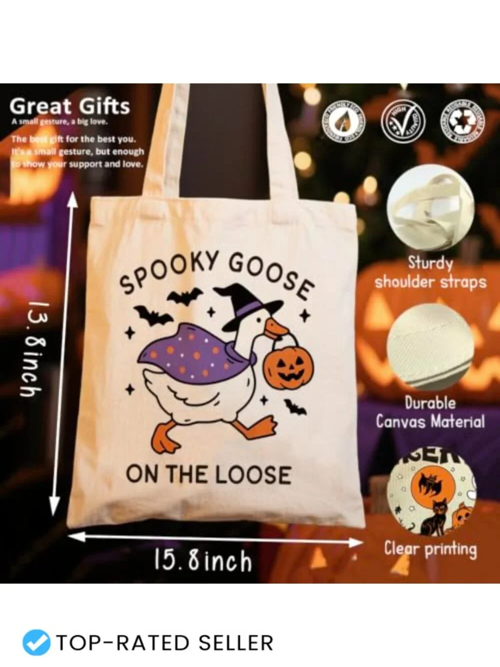 Canvas Tote Bag for Women Casual Shoulder Bag Large Beach Grocery Purse